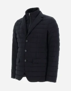 Herno Blazer In Nuage With Monogram Detailing