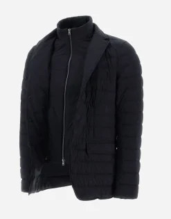 Herno Blazer In Nuage With Monogram Detailing
