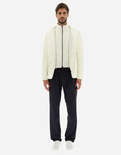 Herno Blazer In Nuage With Monogram Detailing