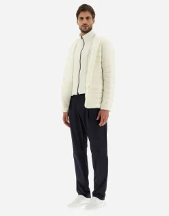 Herno Blazer In Nuage With Monogram Detailing