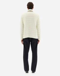 Herno Blazer In Nuage With Monogram Detailing