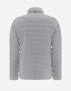 Herno Blazer In Nuage With Monogram Detailing