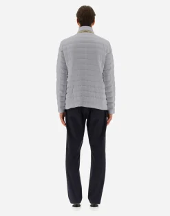 Herno Blazer In Nuage With Monogram Detailing