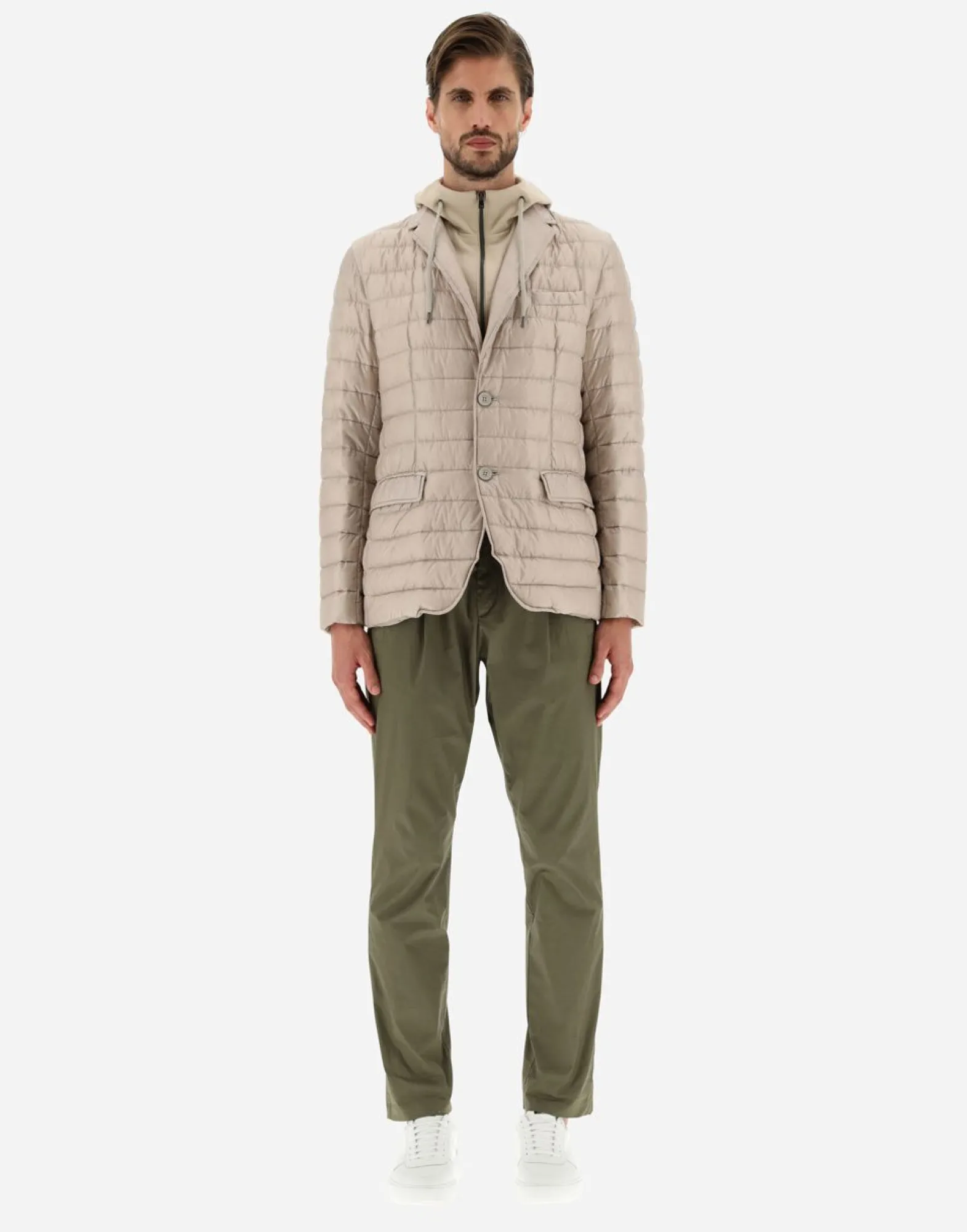 Herno Blazer In Nylon Ultralight & Fleece