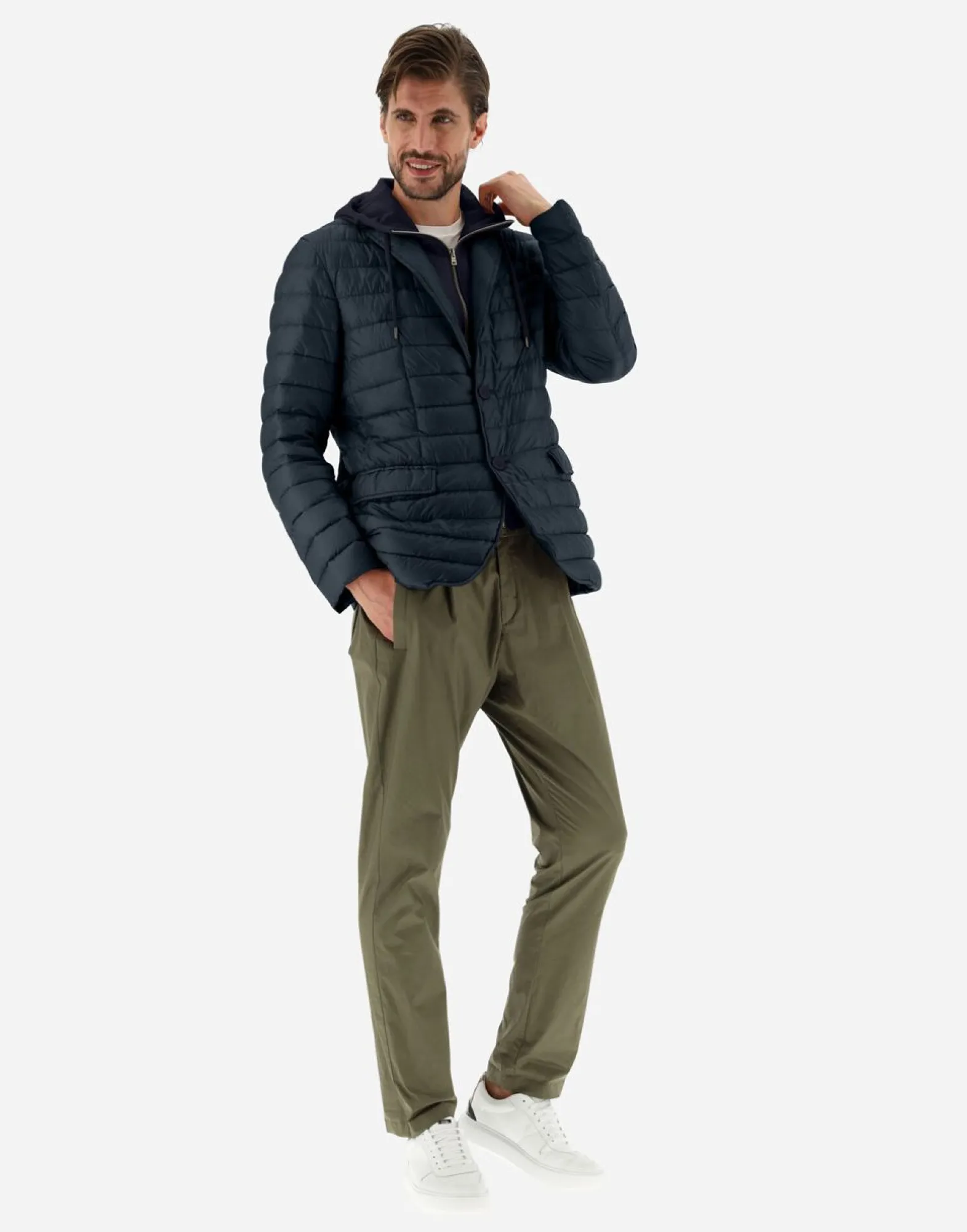 Herno Blazer In Nylon Ultralight & Fleece