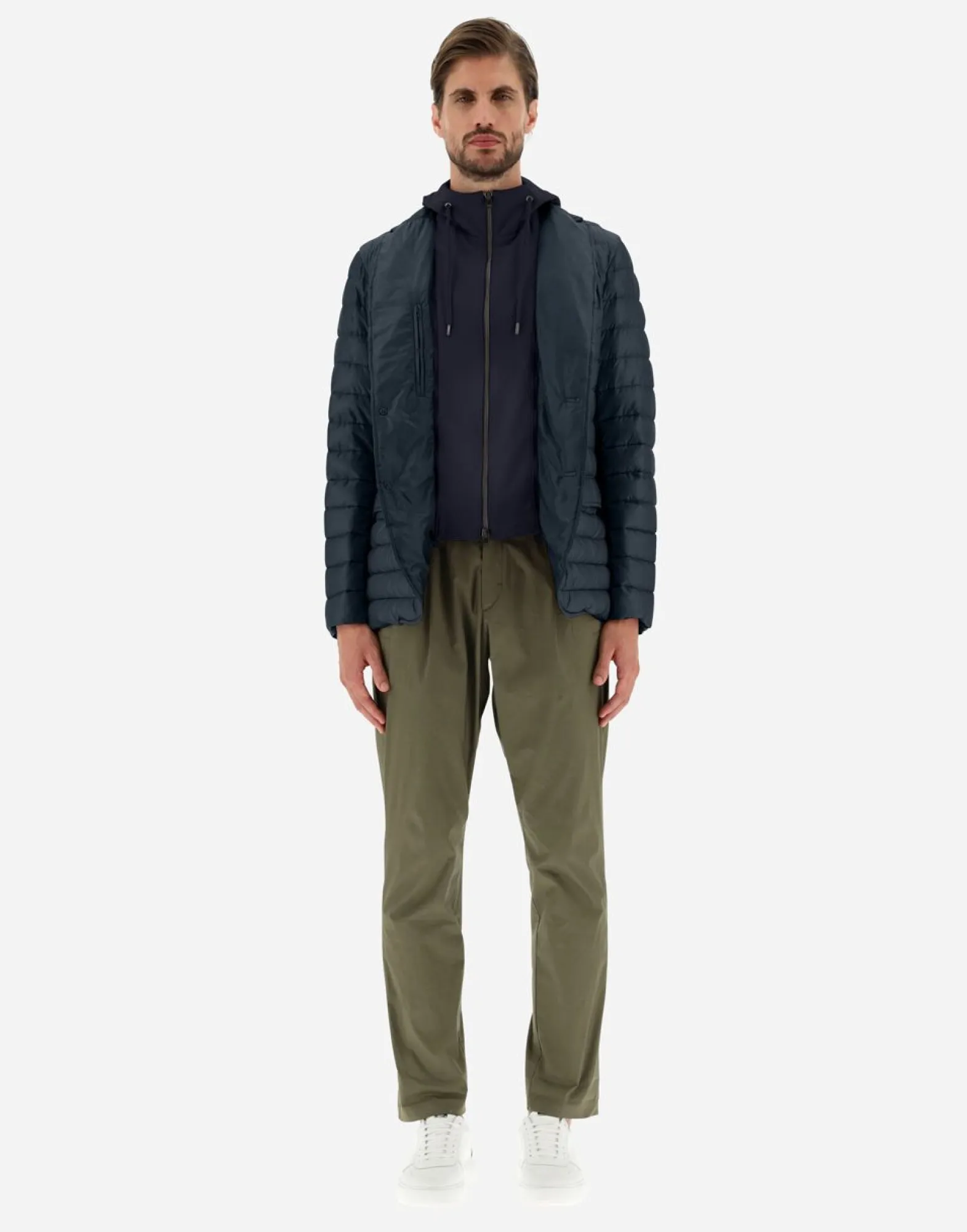 Herno Blazer In Nylon Ultralight & Fleece