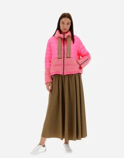 Herno Bomber In Fashion Boucle' & Nylon Ultralight