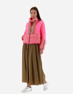 Herno Bomber In Fashion Boucle' & Nylon Ultralight