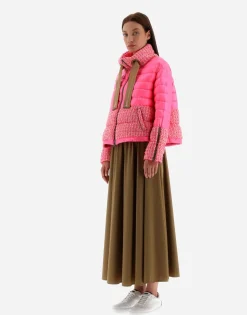 Herno Bomber In Fashion Boucle' & Nylon Ultralight