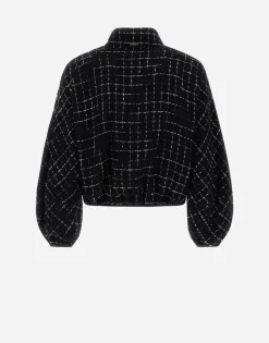 Herno Bomber Jacket In Casual Tweed