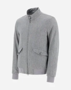 Herno Bomber Jacket In Classy Linen