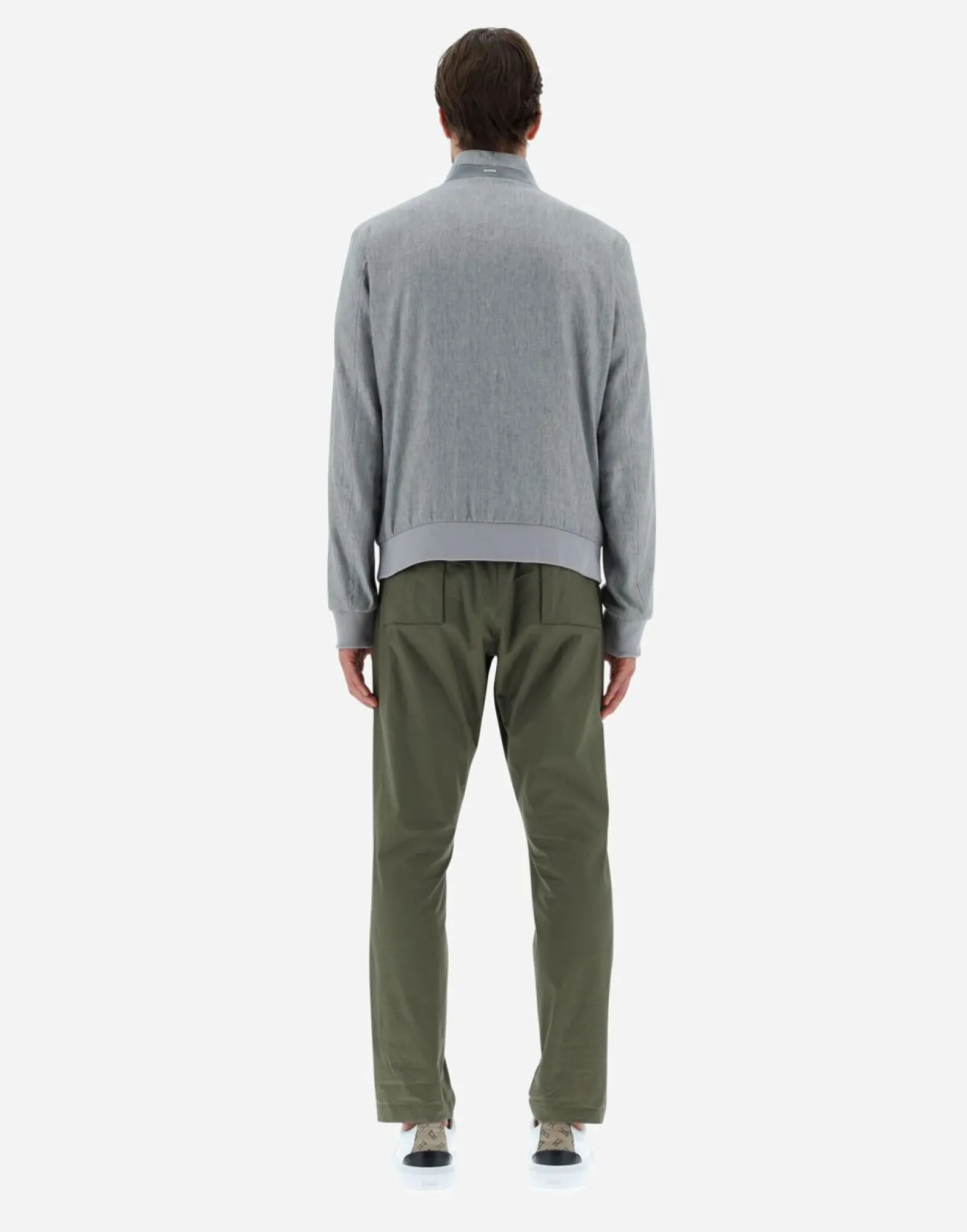 Herno Bomber Jacket In Classy Linen
