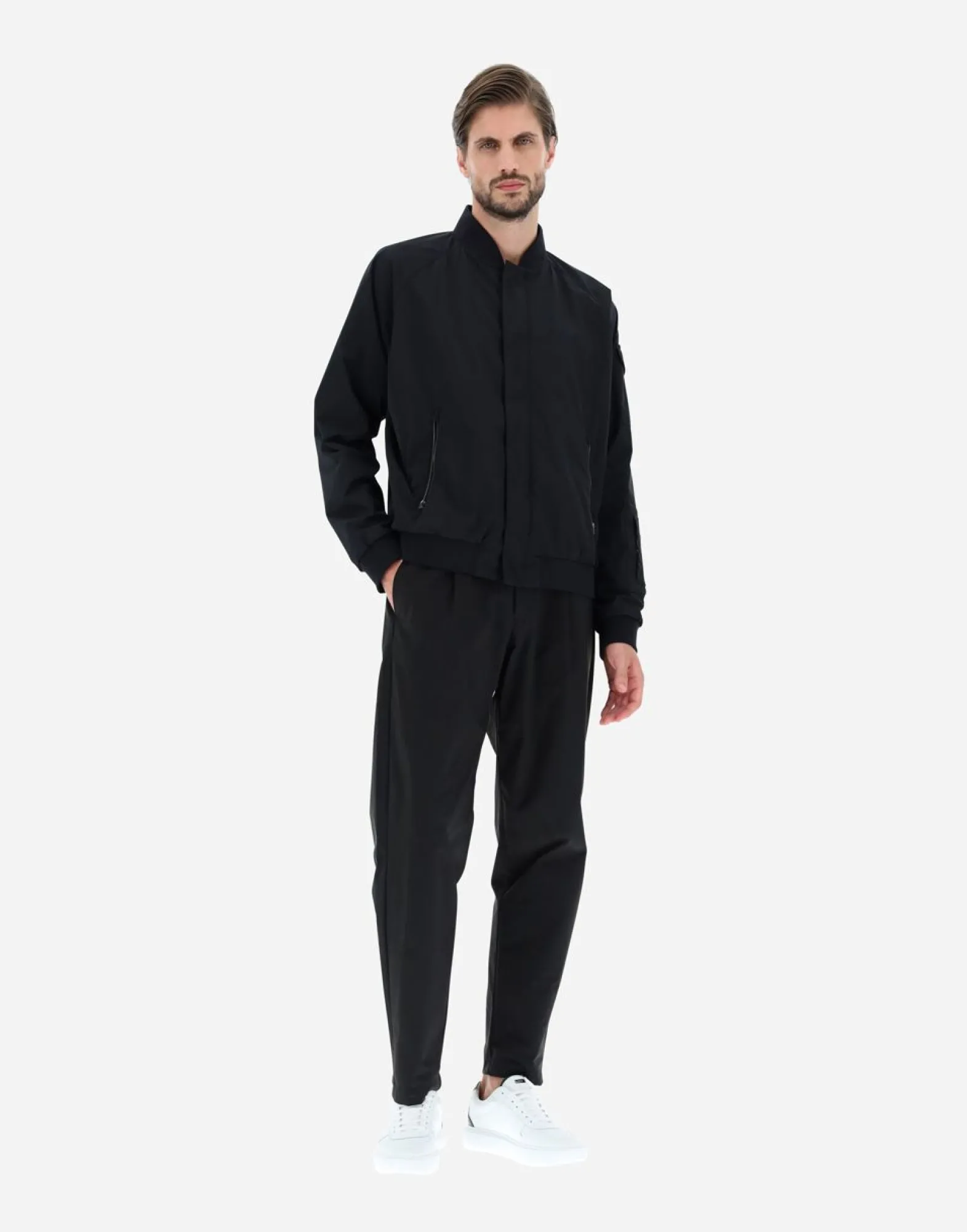 Herno Bomber Jacket In Compact Nylon