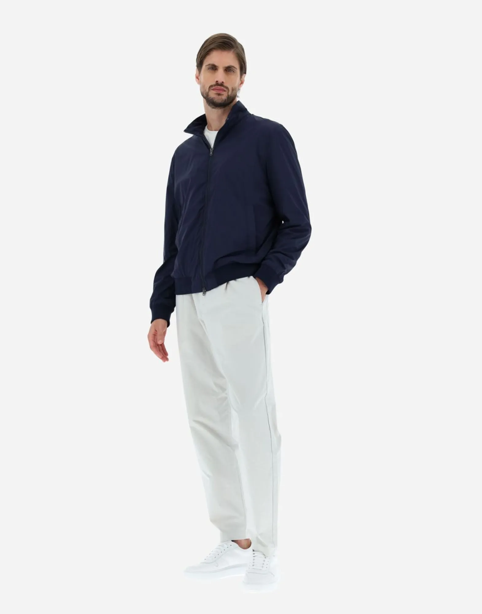 Herno Bomber Jacket In Light Nylon Stretch