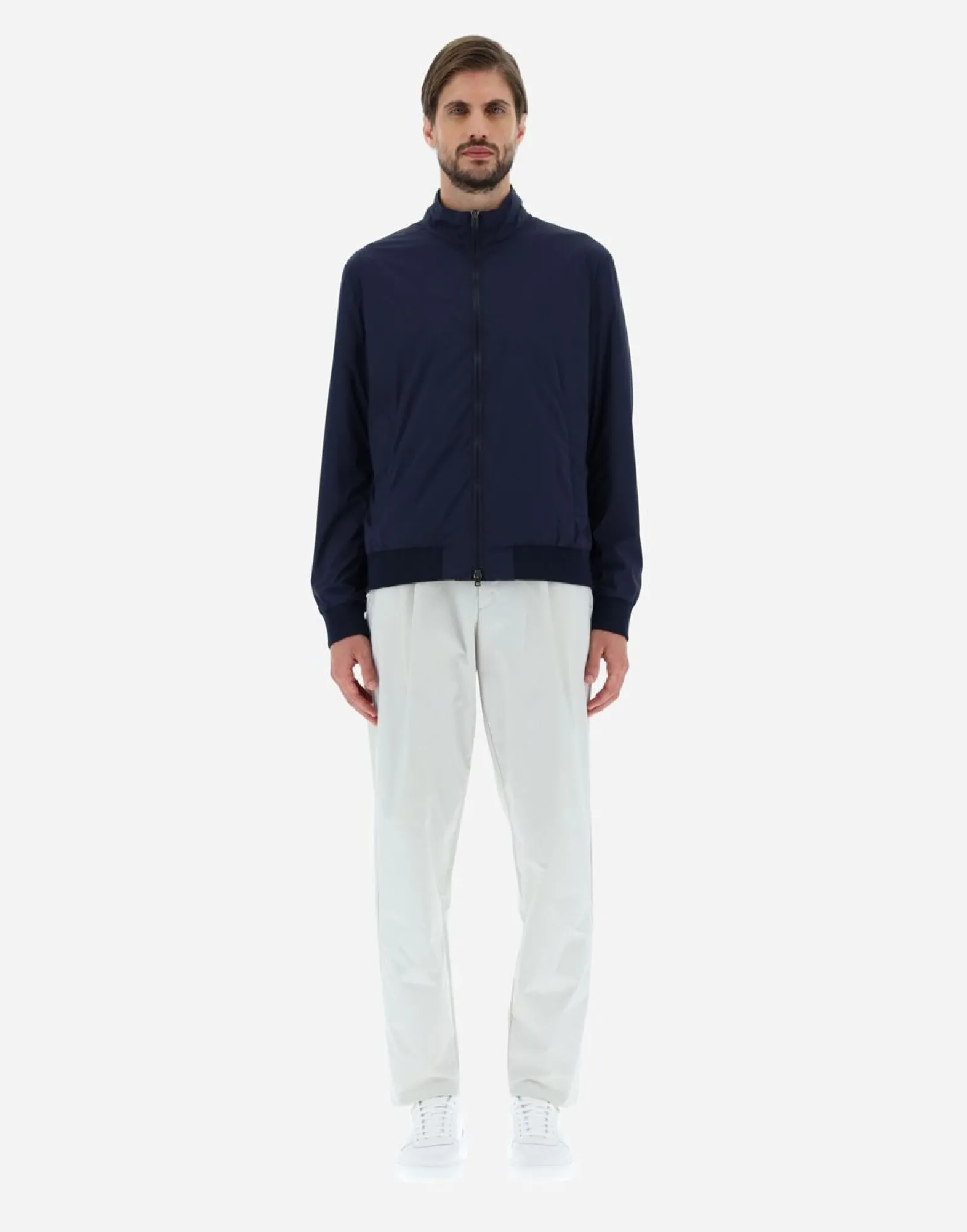 Herno Bomber Jacket In Light Nylon Stretch