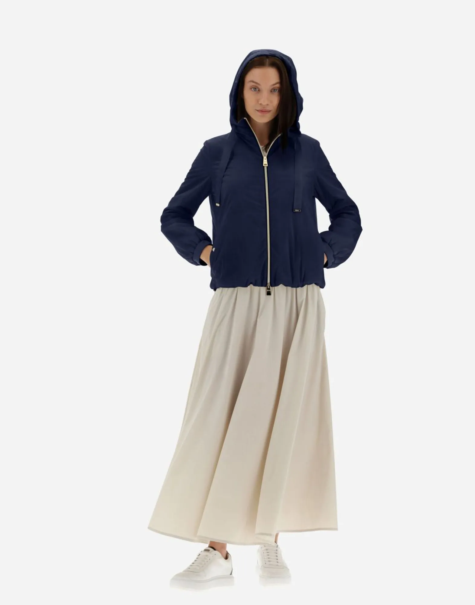 Herno Bomber Jacket In Nuage