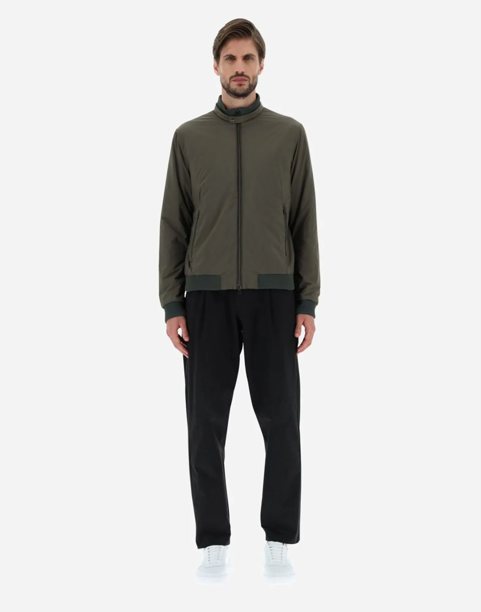 Herno Bomber Jacket In Nuage