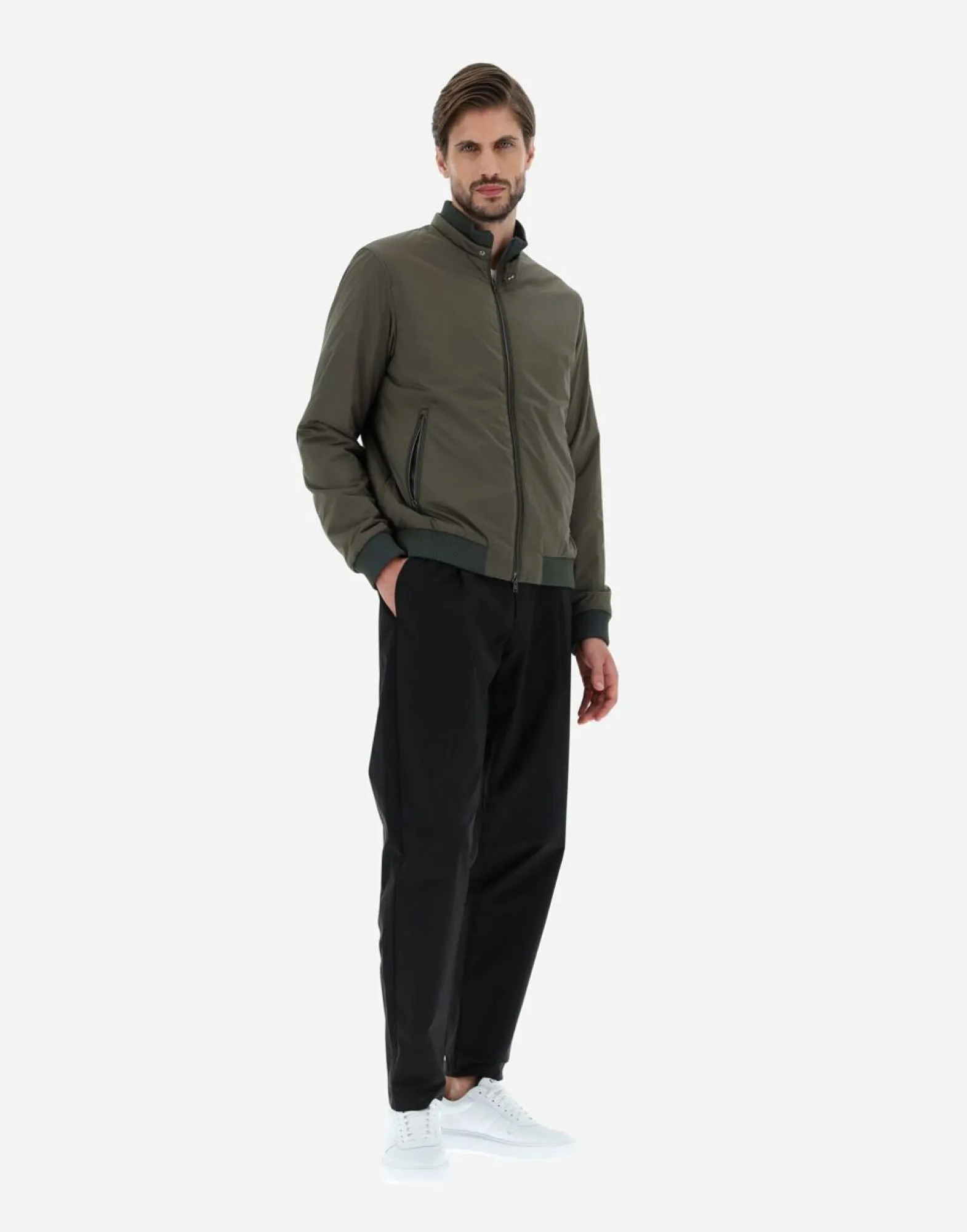 Herno Bomber Jacket In Nuage