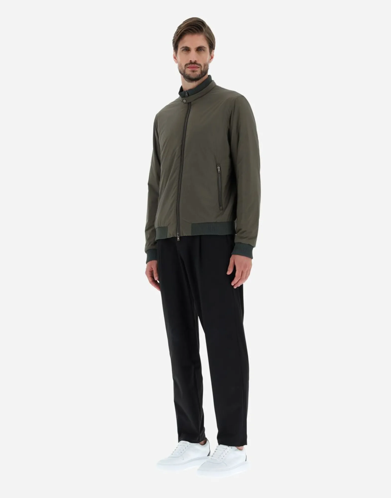 Herno Bomber Jacket In Nuage