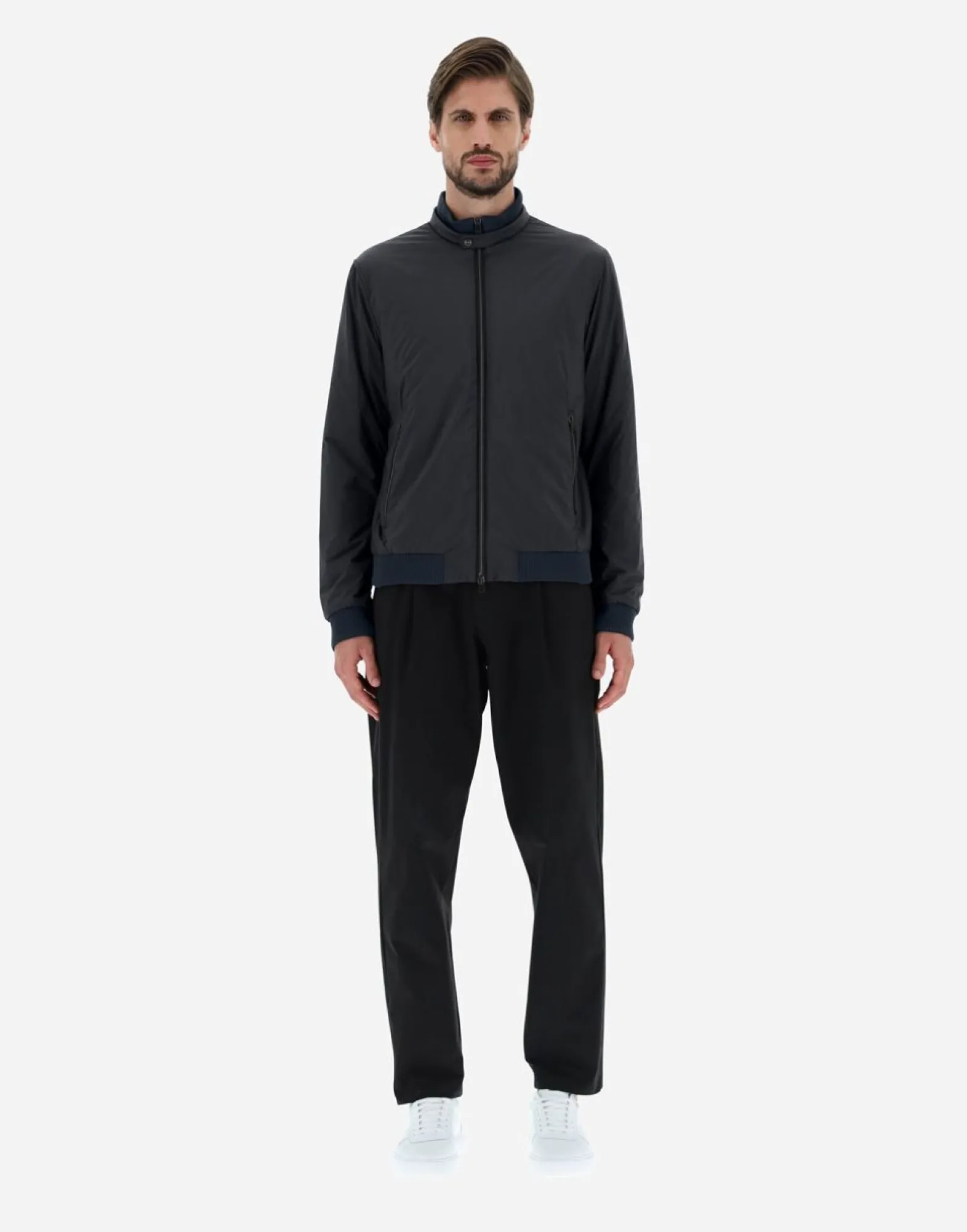 Herno Bomber Jacket In Nuage