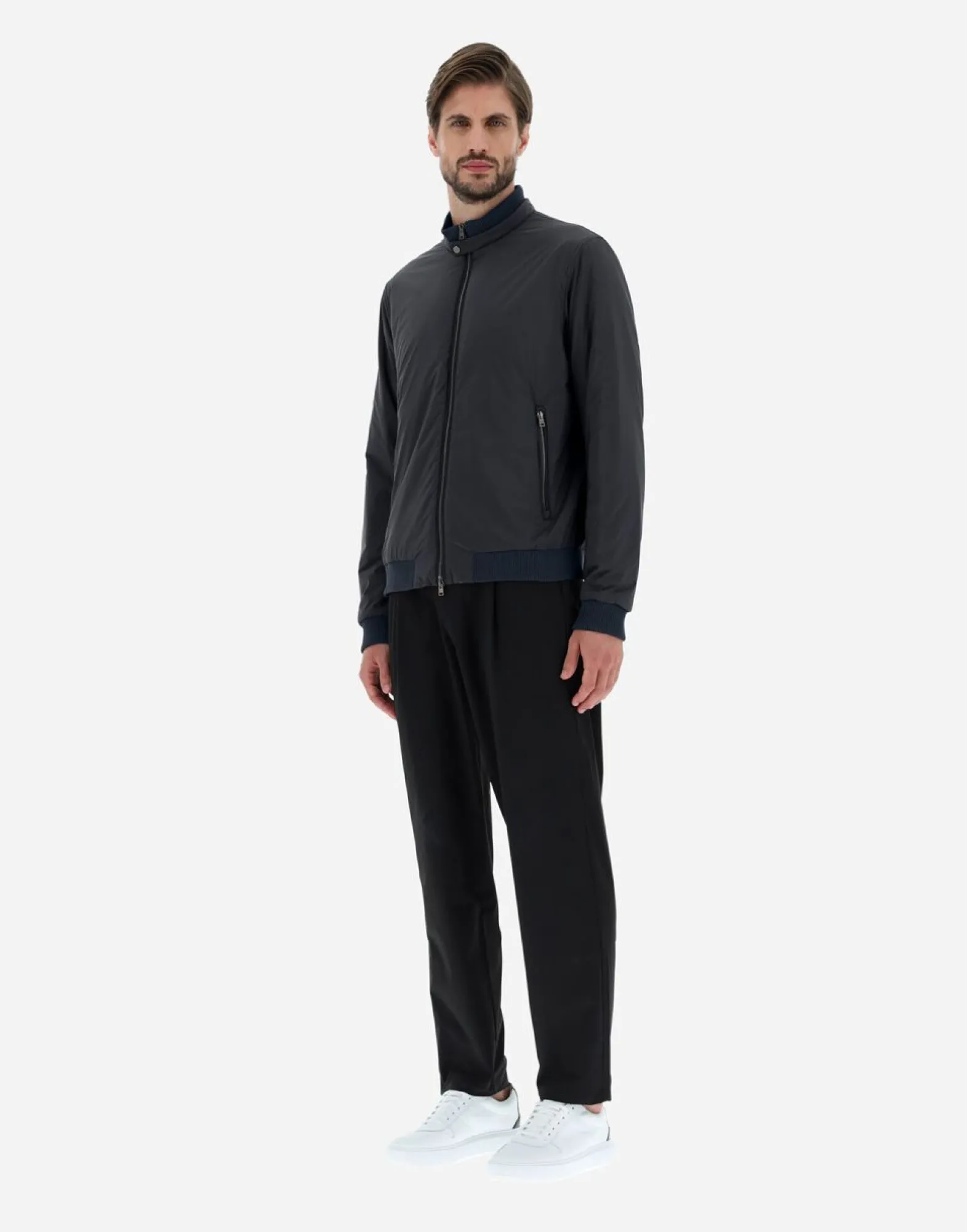 Herno Bomber Jacket In Nuage