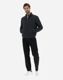 Herno Bomber Jacket In Nuage With Monogram Detailing
