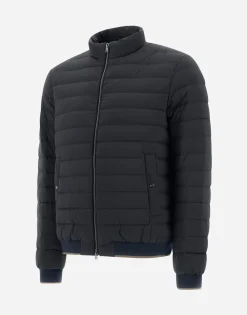 Herno Bomber Jacket In Nuage With Monogram Detailing