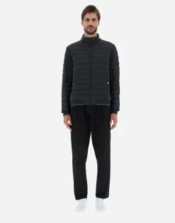 Herno Bomber Jacket In Nuage With Monogram Detailing
