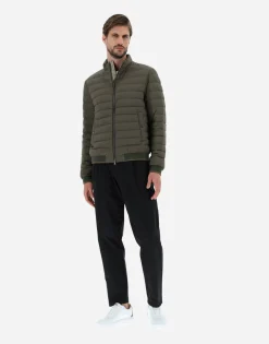 Herno Bomber Jacket In Nuage With Monogram Detailing