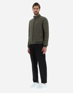 Herno Bomber Jacket In Nuage With Monogram Detailing