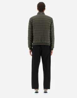 Herno Bomber Jacket In Nuage With Monogram Detailing