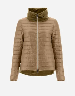 Herno Bomber Jacket In Nylon Ultralight & New Techno Taffeta