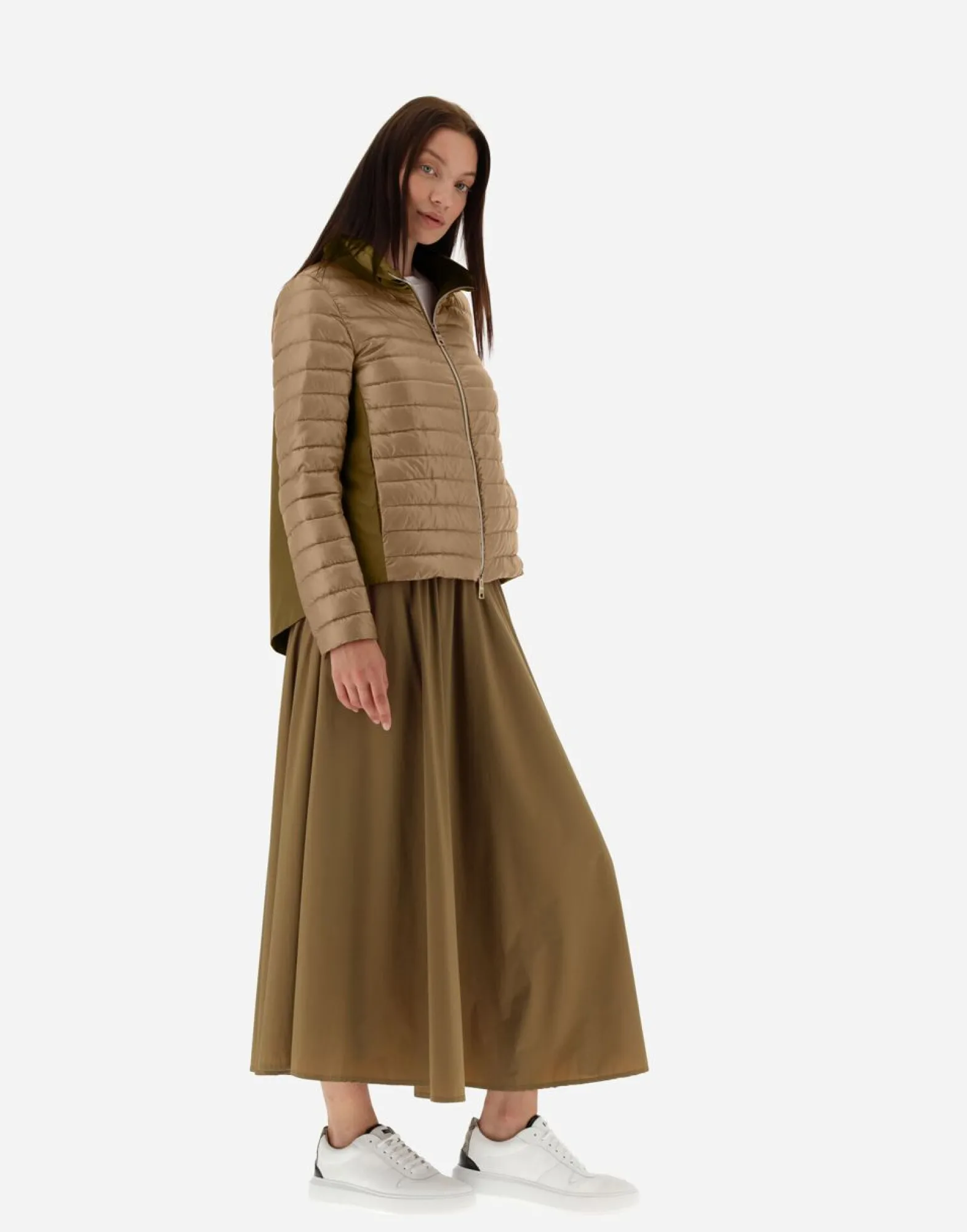 Herno Bomber Jacket In Nylon Ultralight & New Techno Taffeta