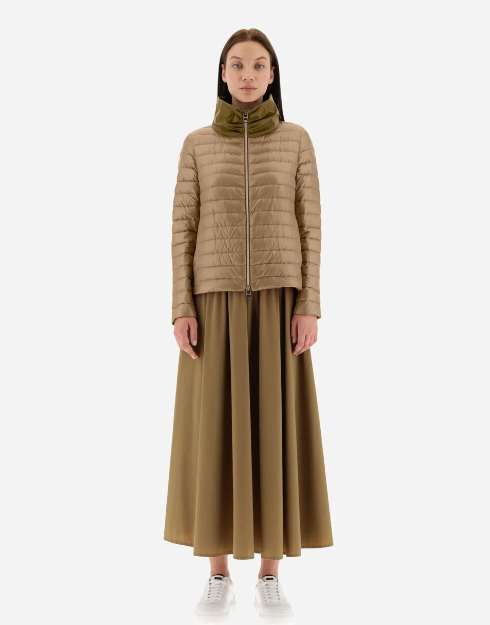 Herno Bomber Jacket In Nylon Ultralight & New Techno Taffeta