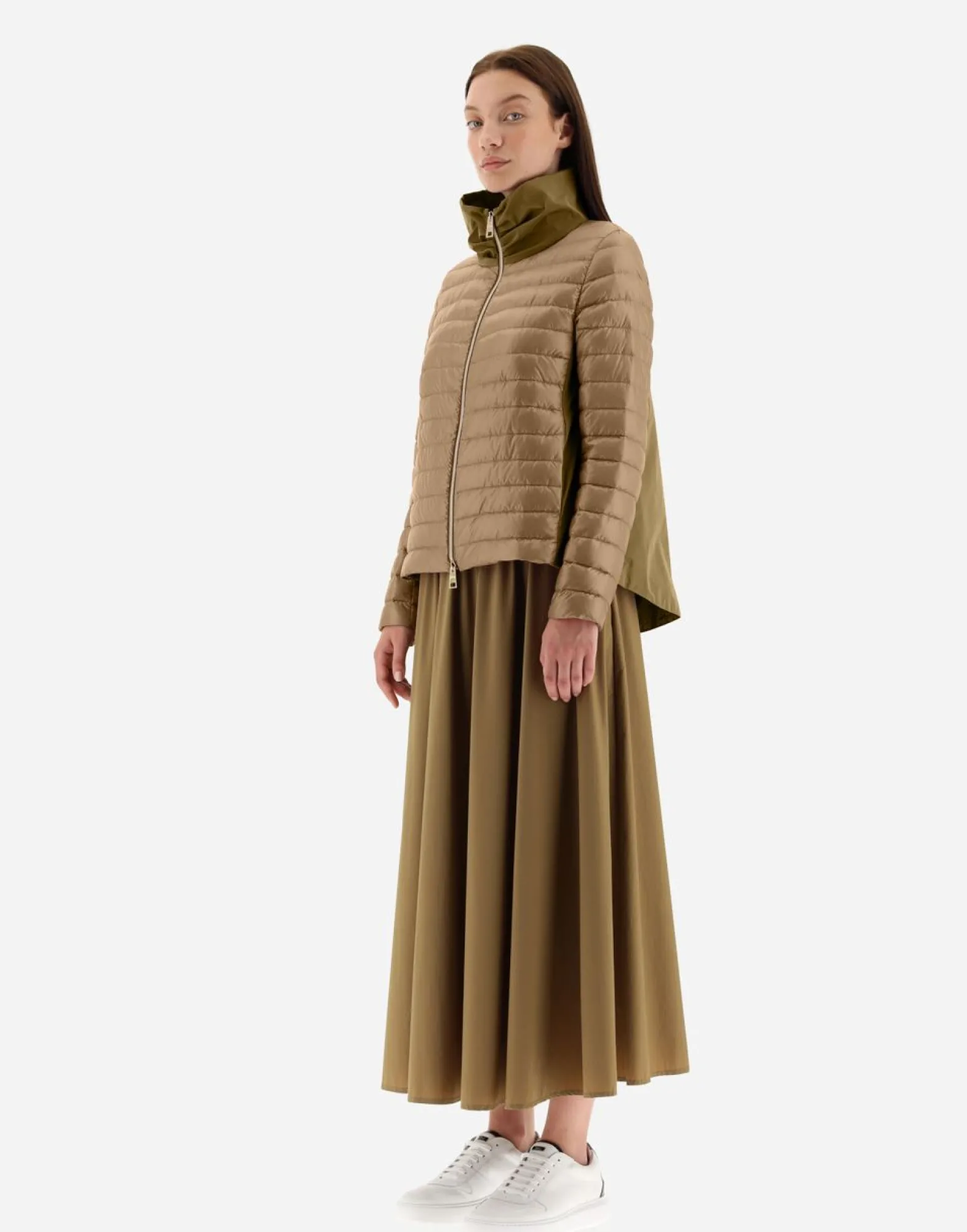Herno Bomber Jacket In Nylon Ultralight & New Techno Taffeta
