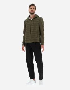 Herno Bomber Jacket In Nylon Ultralight & Fleece
