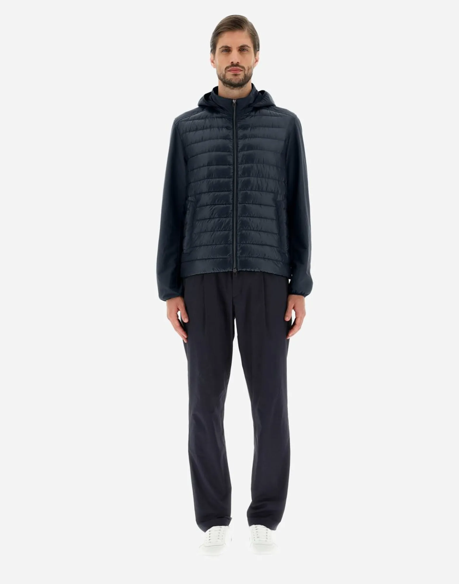 Herno Bomber Jacket In Nylon Ultralight & Plaster