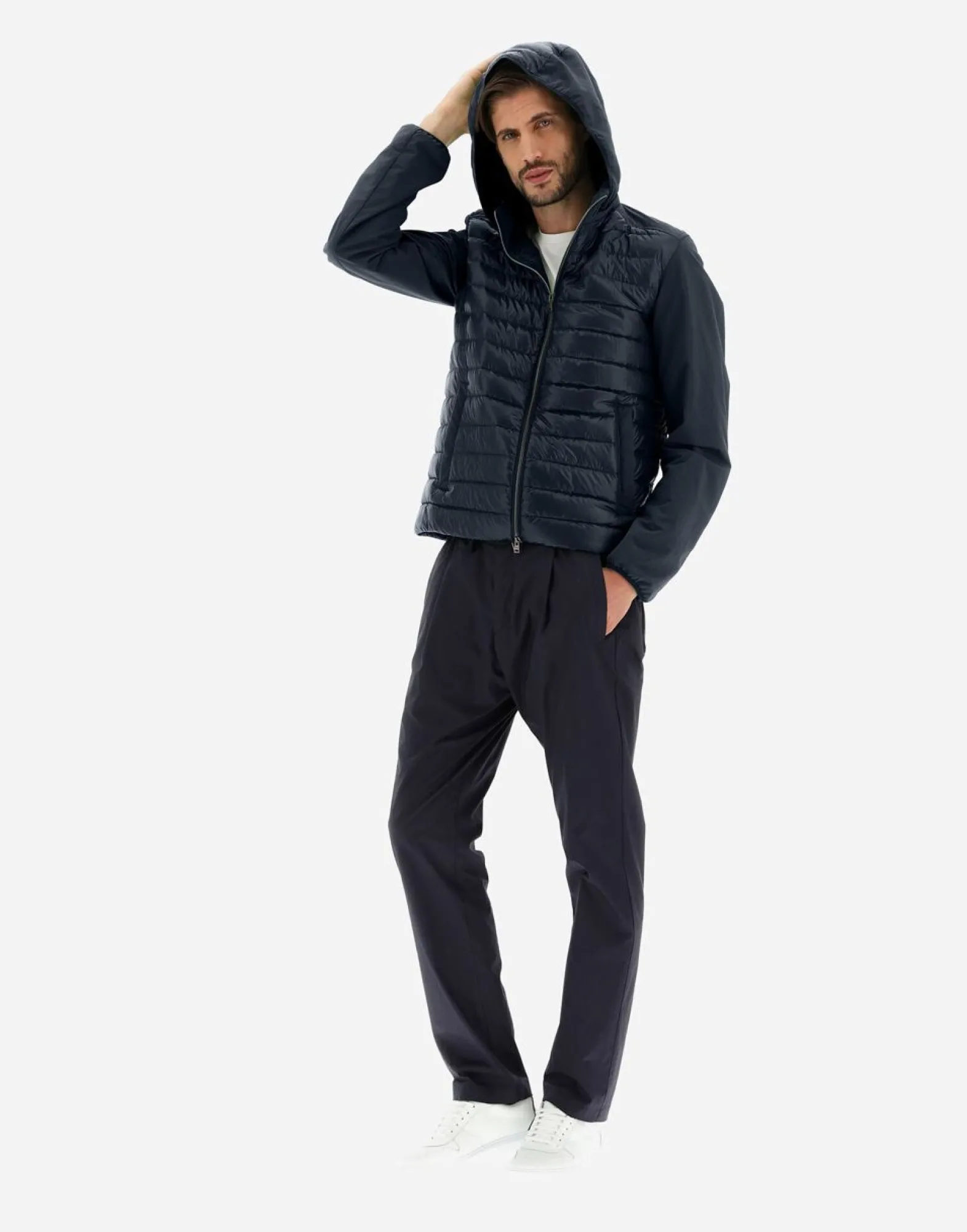 Herno Bomber Jacket In Nylon Ultralight & Plaster