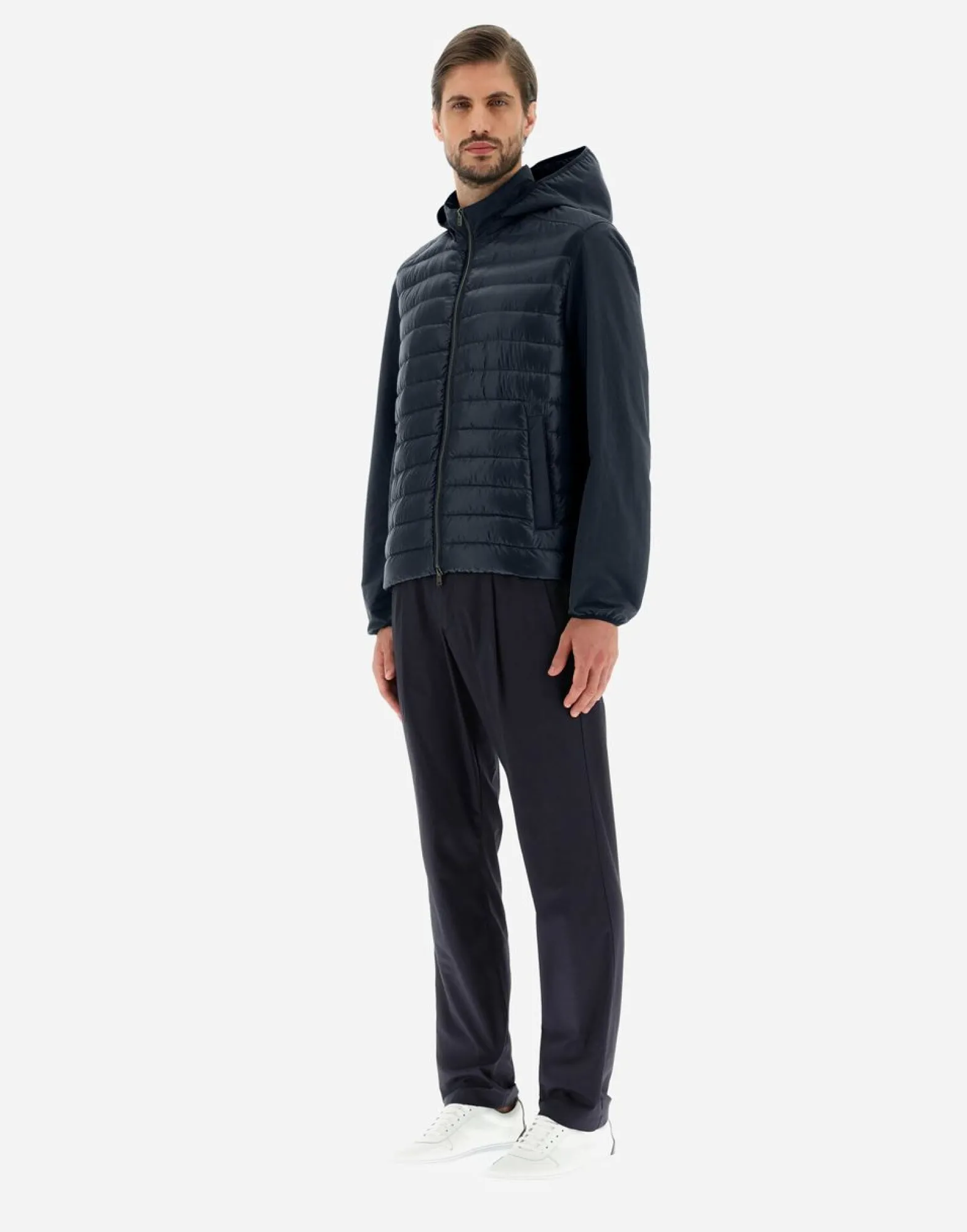 Herno Bomber Jacket In Nylon Ultralight & Plaster