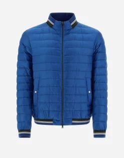 Herno Bomber Jacket In Nylon Ultralight & Knit