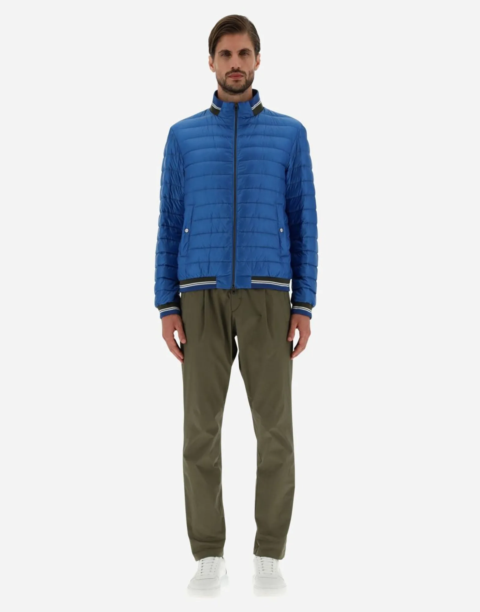 Herno Bomber Jacket In Nylon Ultralight & Knit