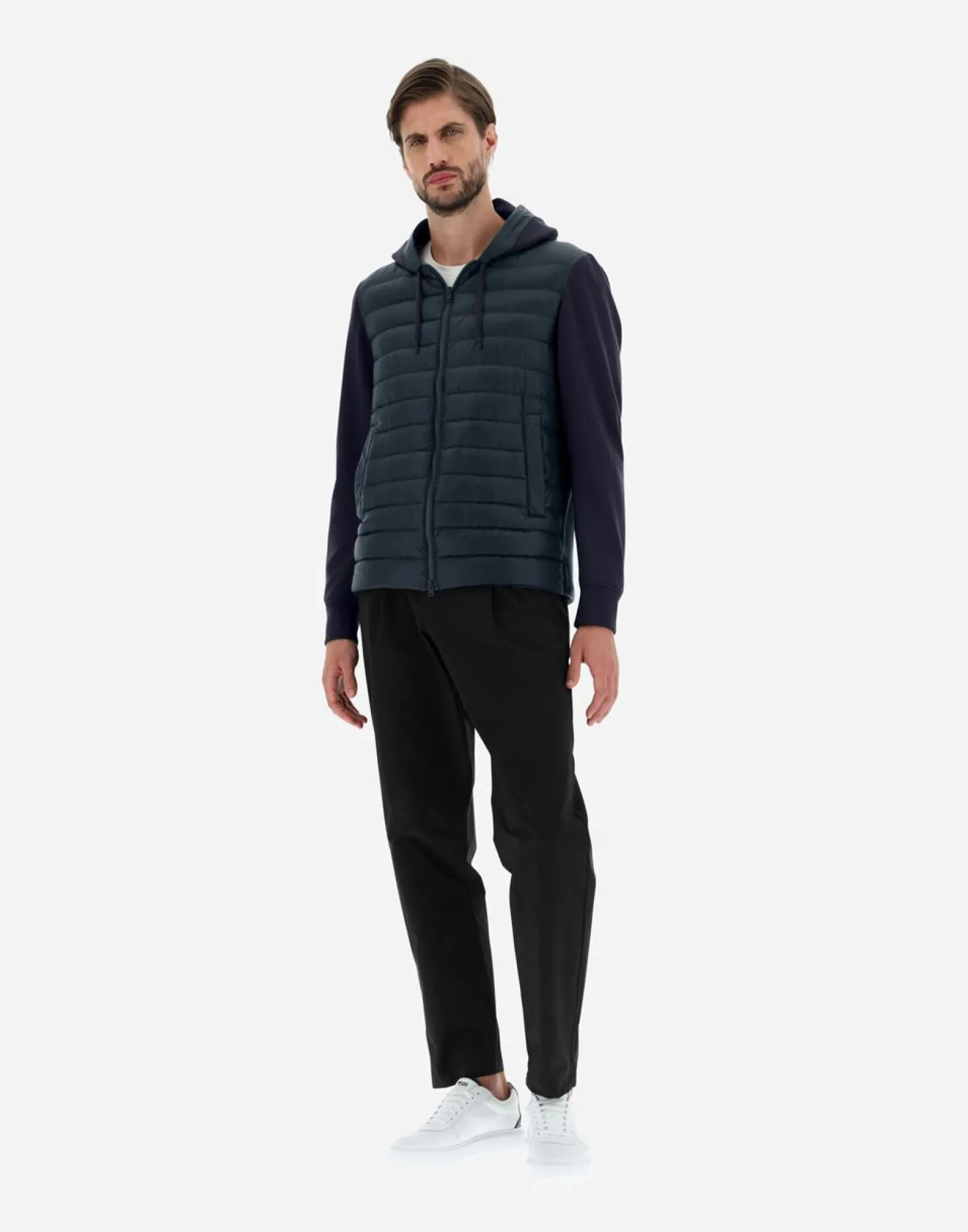 Herno Bomber Jacket In Nylon Ultralight & Fleece