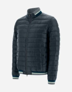 Herno Bomber Jacket In Nylon Ultralight & Knit