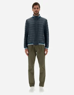 Herno Bomber Jacket In Nylon Ultralight & Knit
