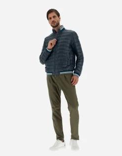 Herno Bomber Jacket In Nylon Ultralight & Knit