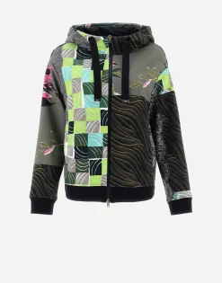 Herno Bomber Jacket In Safari Patch Sweater