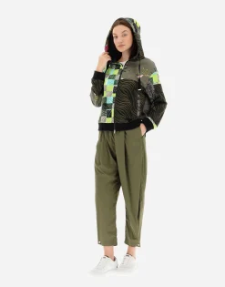 Herno Bomber Jacket In Safari Patch Sweater