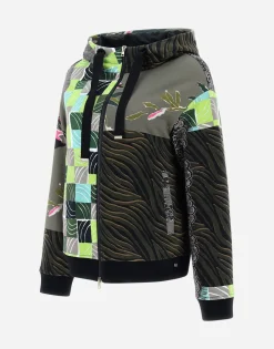 Herno Bomber Jacket In Safari Patch Sweater