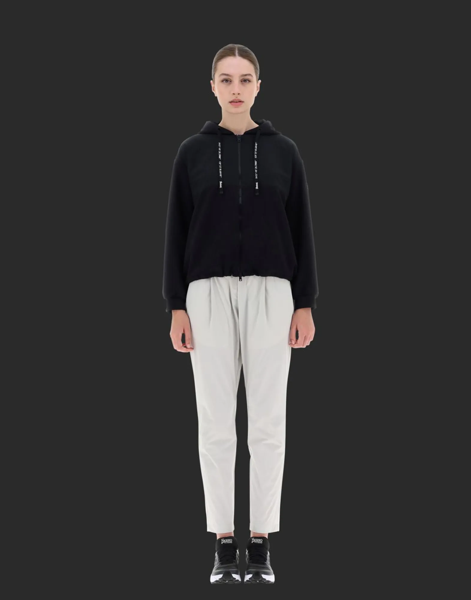 Herno Bomber Jacket In Techno Light Scuba