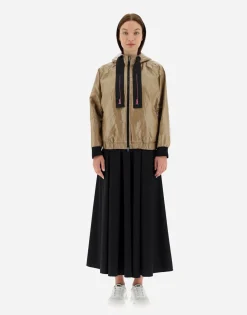 Herno Bomber Jacket In Techno Paper